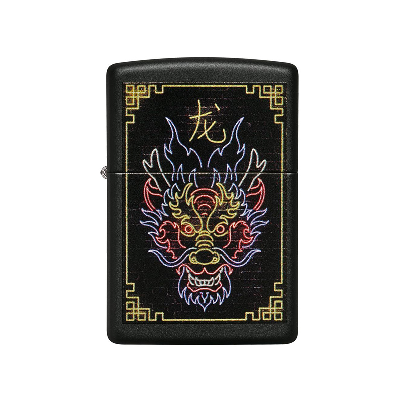 فندک زیپو مدل Neon Dragon کد 49396