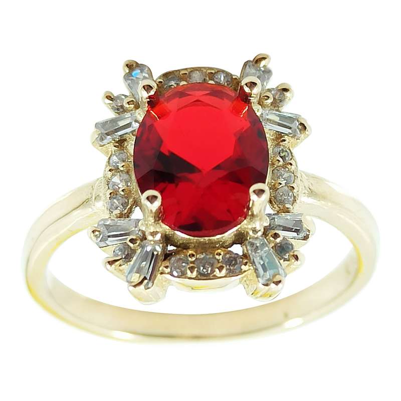 انگشتر زنانه مدل یاقوت ys-As11