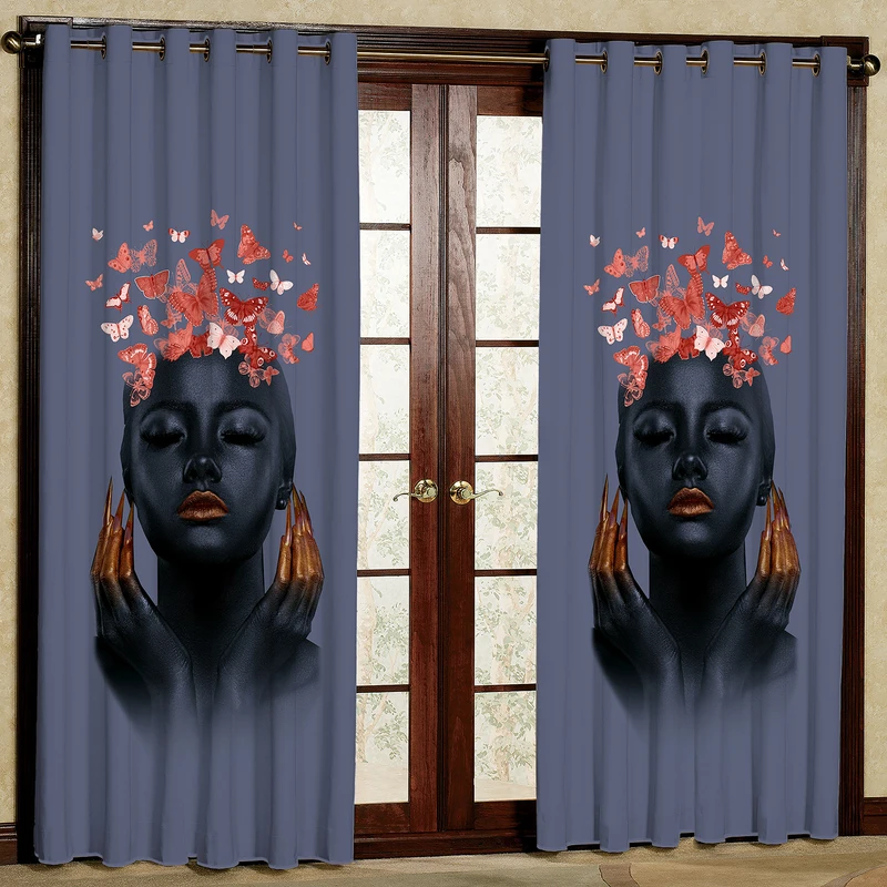 پرده مدل رخ مخمل پانچی کد 1895 سایز 200x140 سانتی متر