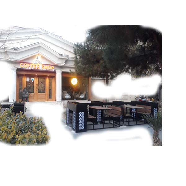 نیمکت مدل چوب و فلز