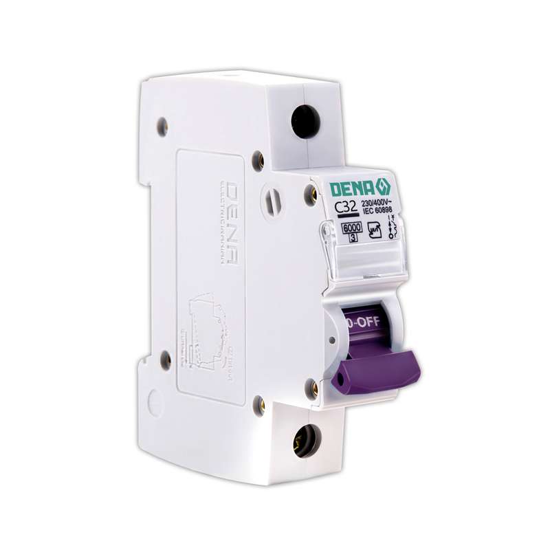 فیوز مینیاتوری تک فاز 32 آمپر دنا الکتریک ایرانیان مدل C32-6KA