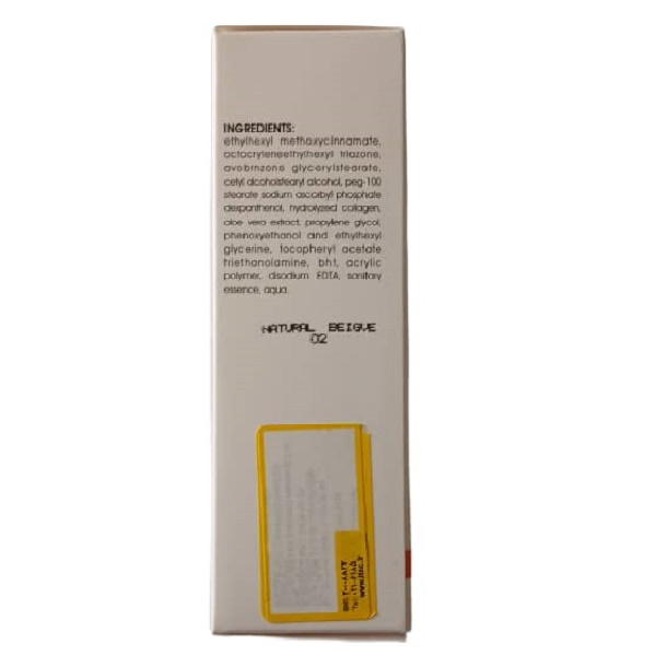 کرم ضد آفتاب رنگی مدانسر spf50 مدل فلویید 02 بژ طبیعی محافظ UVA،UVB و PA++++ مناسب برای انواع پوست حجم 50 میلی لیتر