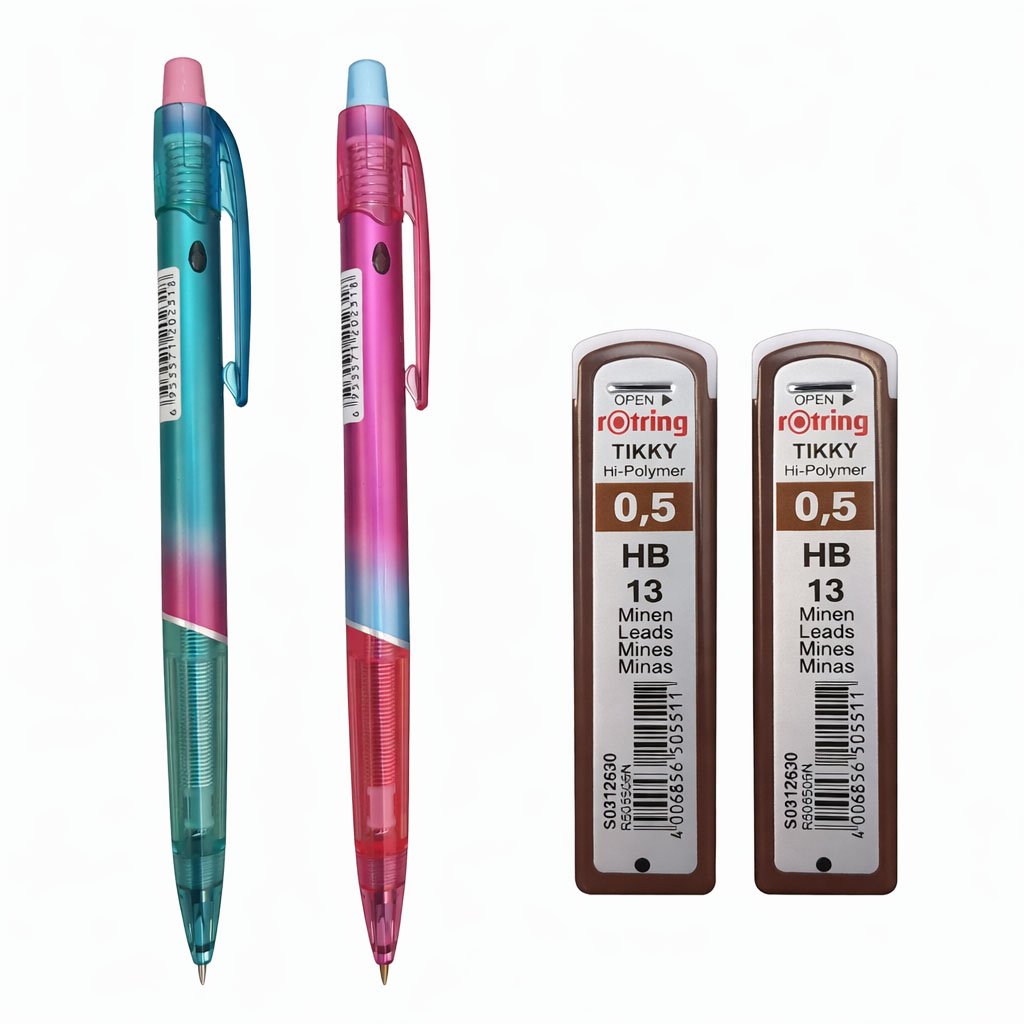 مداد نوکی 0.5 میلی متری بایکو کد 668 به همراه نوک بسته 4 عددی