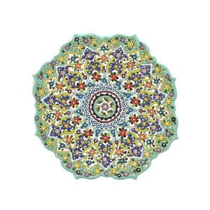 بشقاب میناکاری سفالی کد MI-013