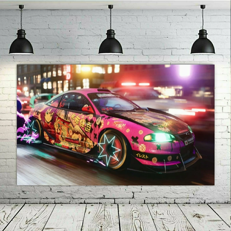 پوستر پارچه ای طرح ماشین Game Need for Speed مدل SDP1441