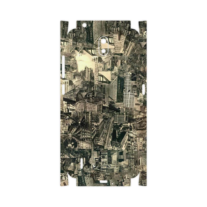 برچسب پوششی ماهوت مدل Collage of Skyscraper-FullSkin مناسب برای گوشی موبایل نوکیا C1