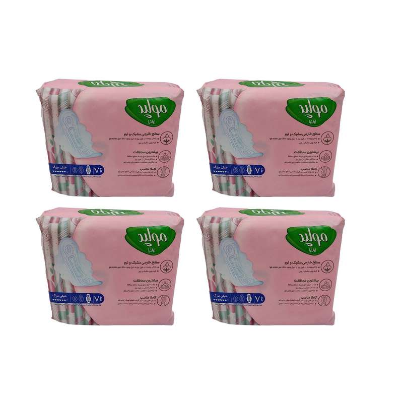 نوار بهداشتی مولپد مدل اولترا مجموعه 4 عددی