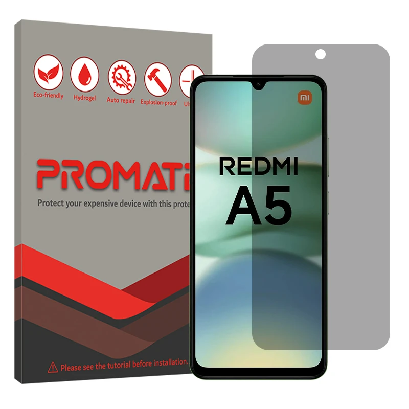 محافظ صفحه نمایش حریم شخصی پرومیت مدل Resistant مناسب برای گوشی موبایل شیائومی Redmi A5 4G