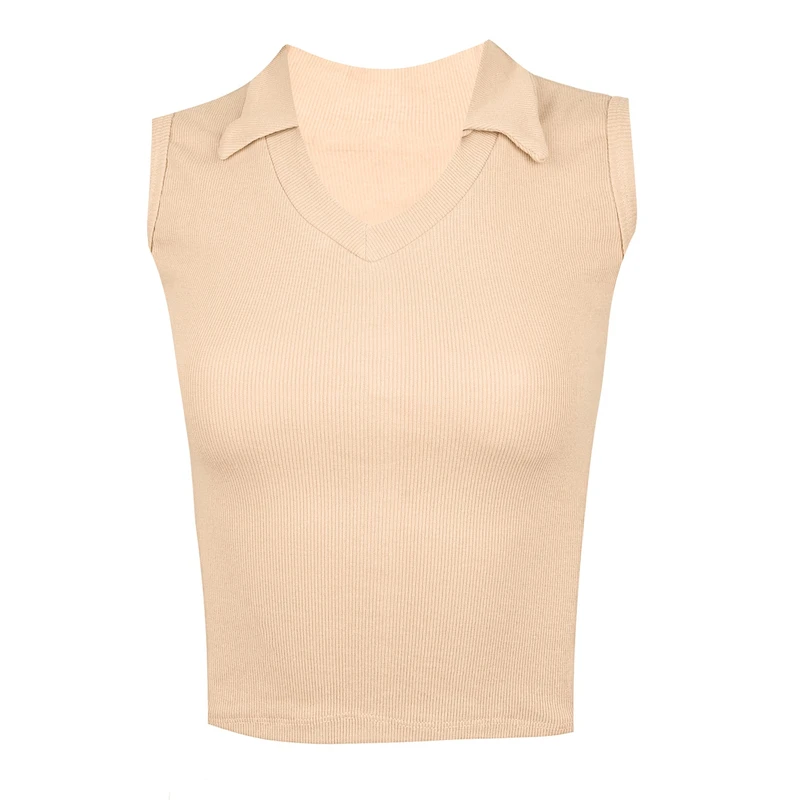 کراپ‌تاپ زنانه مدل کش کبریتی پنبه یقه هفت شکاری 1021