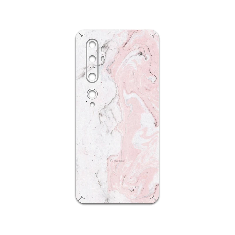 برچسب پوششی ماهوت مدل Blanco-Pink-Marble مناسب برای گوشی موبایل شیائومی Mi Note 10
