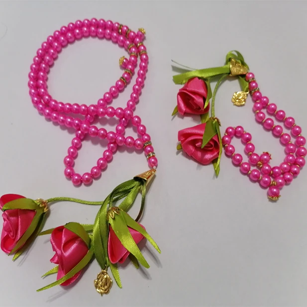 تسبیح مدل گلدار بسته 2 عددی