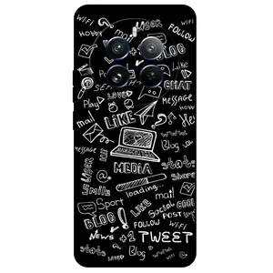 Megafone Social Media 1898 Cover For Realme 12 Pro / 12 Pro Plus