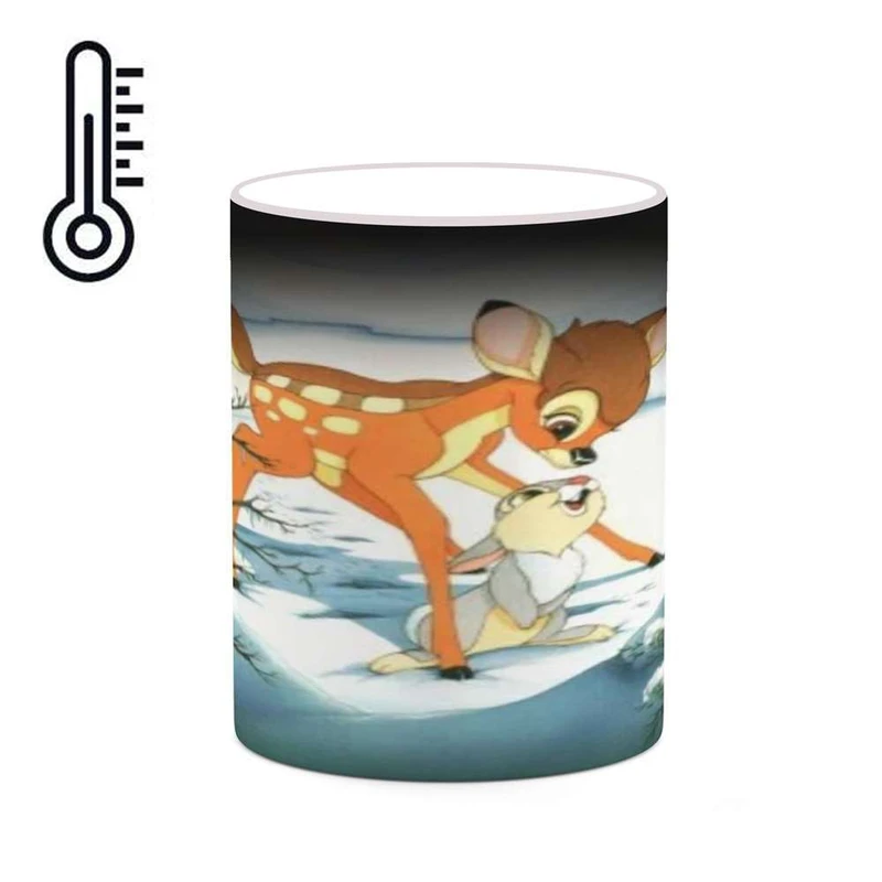 ماگ حرارتی کاکتی مدل کارتون Bambi کد mgh22233
