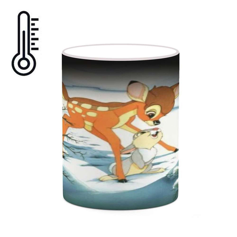 ماگ حرارتی کاکتی مدل کارتون Bambi کد mgh22233