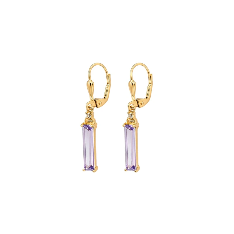 گوشواره آویز طلا 18 عیار زنانه مان گالری مدل آمیتیس کد EA01-0024300