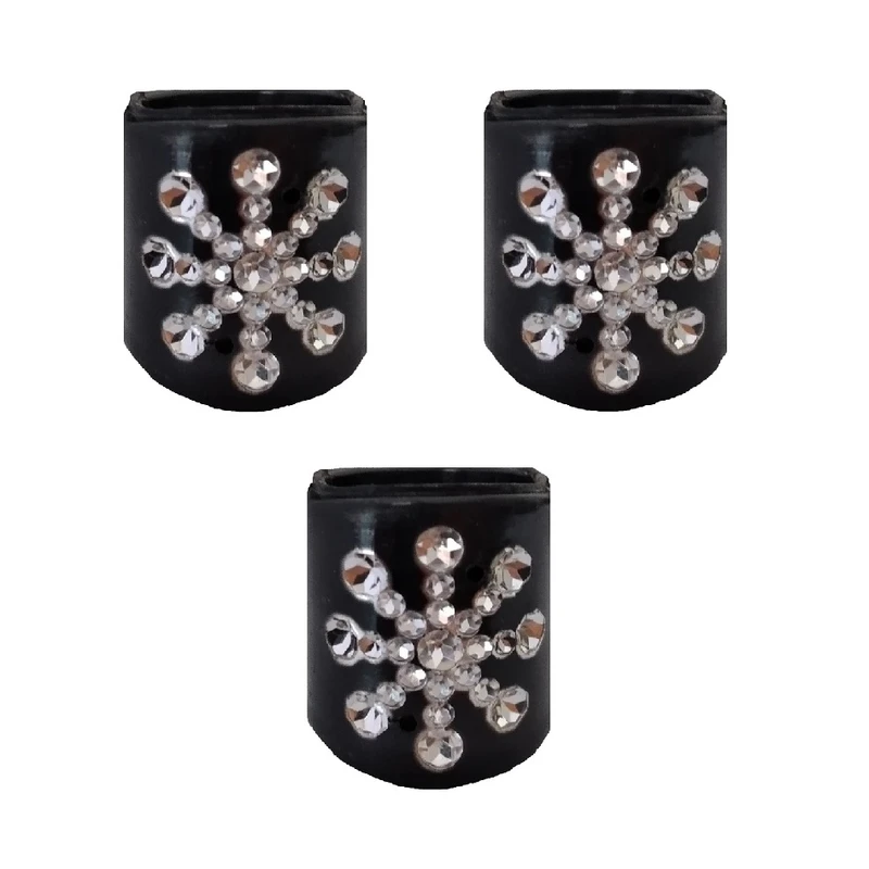 حلقه روسری مدل نگینی کد AZZ410 بسته 3 عددی