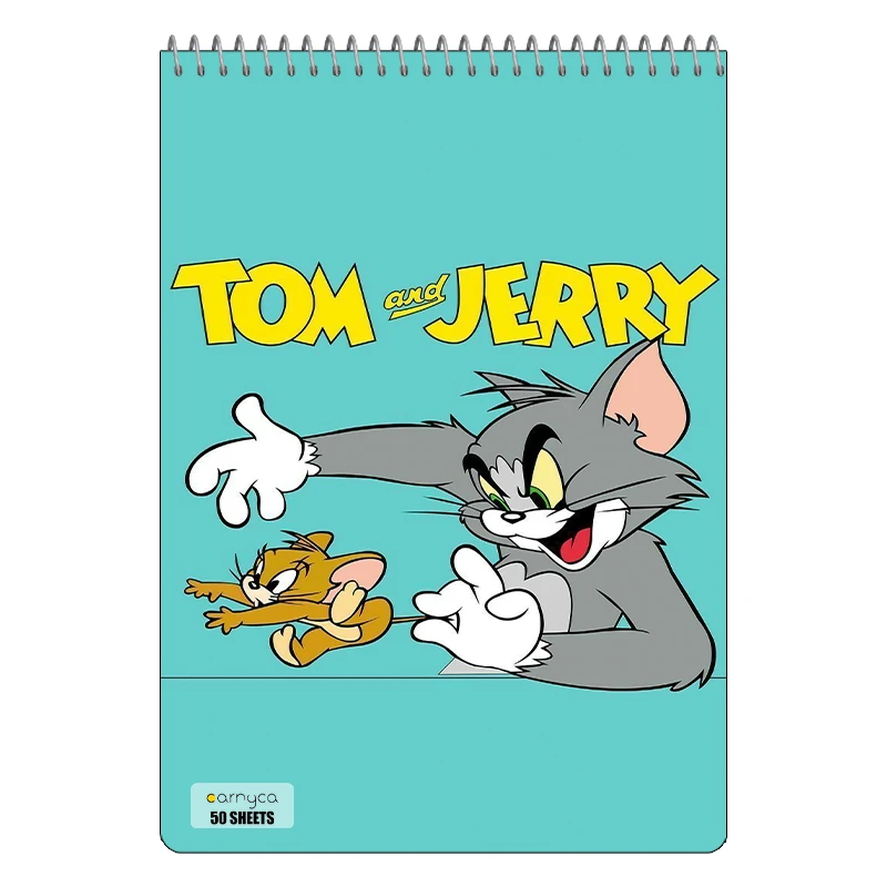 دفتر نقاشی 50 برگ سیمی کارنیکا طرح تام و جری tom & jerry کد 19003