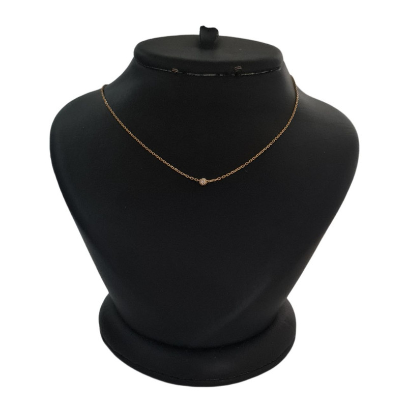 گردنبند طلا 18 عیار زنانه لیردا مدل گوی آلبرنادو elr1020