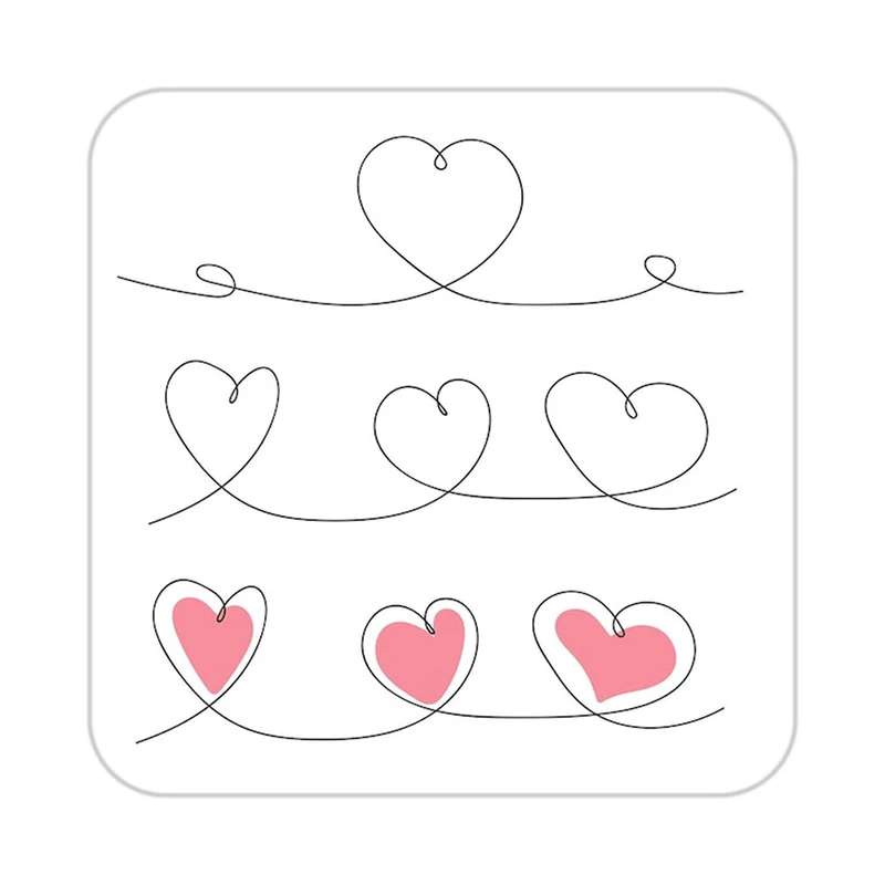 زیر لیوانی کاکتی طرح عاشقانه مدل mp36813