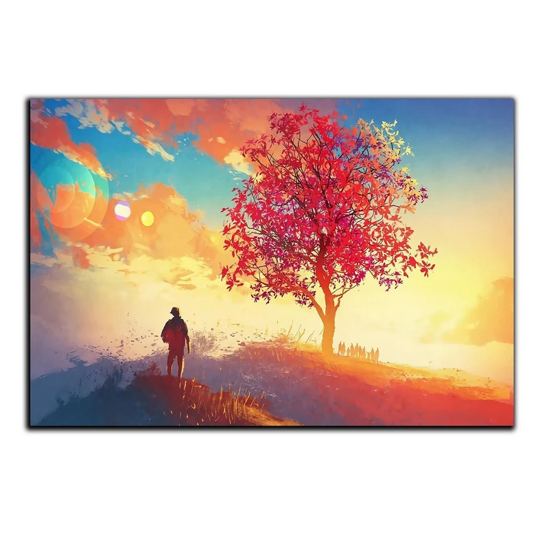 تابلو شاسی بکلیت طرح درخت پاییزی مدل SH-S5293