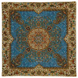 رومیزی ترمه ابریشم طرح افشار مدل AB