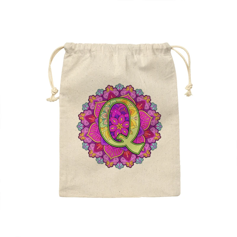 کیسه نان و سبزی ترمه طراحان ایده مدل حرف Q ماندالا کد cfp2967 - M