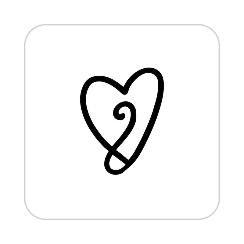 زیر لیوانی کاکتی طرح عاشقانه مدل mp40916