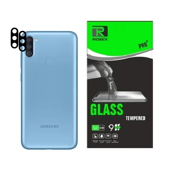 محافظ لنز دوربین روبیکس مدل FLZ-A11 مناسب برای گوشی موبایل سامسونگ Galaxy A11 بسته 2عددی
