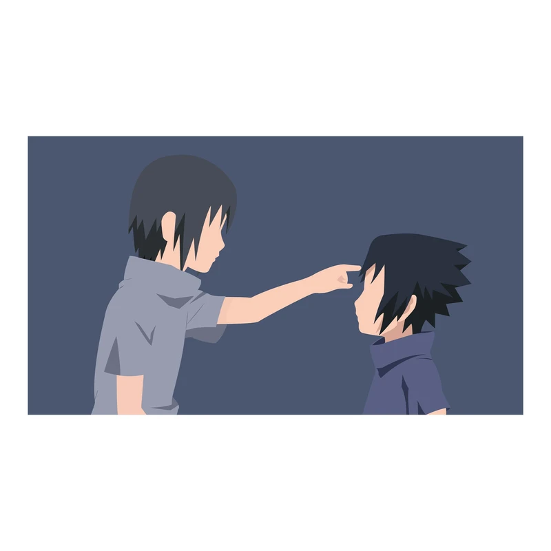 استیکر لپ تاپ و موبایل مدل انیمه طرح ناروتو اوچیها ایتاچی naruto uchiha itachi کد 1626