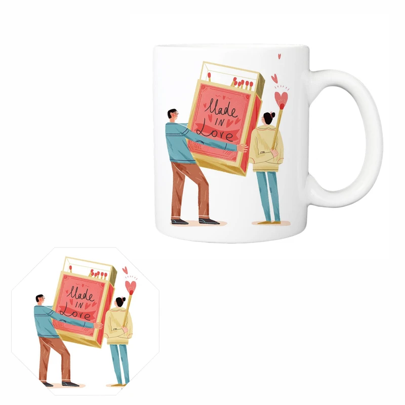 ماگ مدل 131به همراه زیرلیوانی