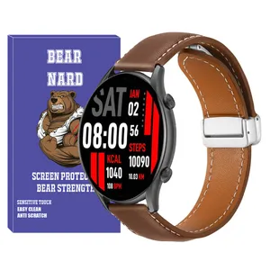 Bearnard Mag Leather BR TW Band For Kieslect Size 22mm Kr / Kr pro / Ks / Ks Pro / Ks Mini