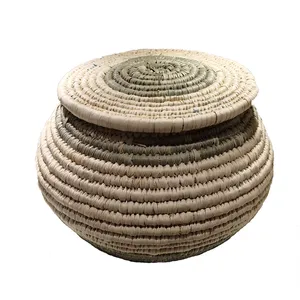 سبد حصیری مدل خمره ای کد TR_15