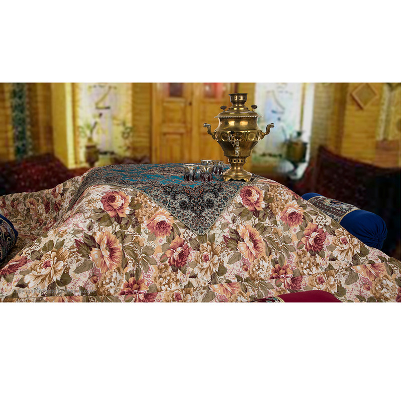 لحاف کرسی خانه سبز اسماعیلی مدل نسیم سایز 300x300 سانتی متر