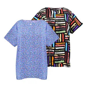 بلوز آستین کوتاه زنانه مدل M2619 مجموعه 2 عددی