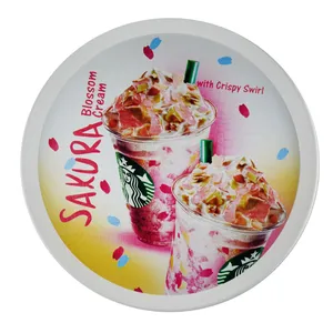 سینی مدل گرد طرح نوشیدنی خنک کد C35cm-01
