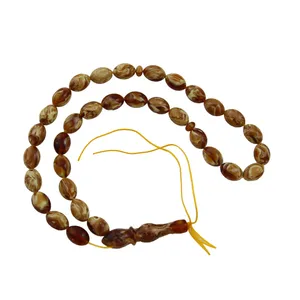 تسبیح بازرگانی میلادی مدل کهربا کد T_278