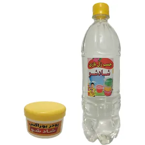 چسب ساخت ژل بازی  شادشو مدل tjch2 حجم 1040 میلی لیتر به همراه پودر بوراکس