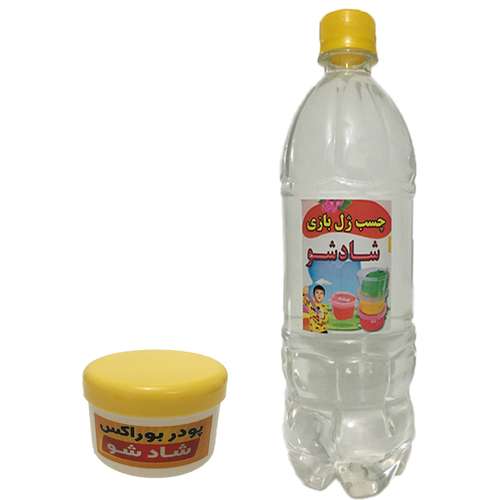 چسب ساخت ژل بازی شادشو مدل tjch2 حجم 1040 میلی لیتر به همراه پودر بوراکس