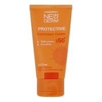 کرم ضدآفتاب بیرنگ نئودرم مدل Highly Protective SPF50، مناسب پوستهای چرب تا مختلط، حجم 50 میلیلیتر