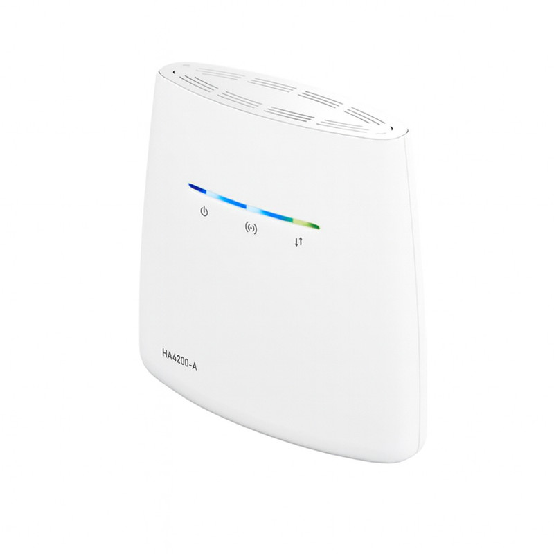 مودم رومیزی 4G همراه اول مدل HA4200 پشتیبانی LTE و Wi-Fi، اتصال هم‌زمان 32 کاربر، پورت LAN و WAN، قابلیت مدیریت از طریق پنل وب، همراه کارت هدیه فعال‌سازی سیم‌کارت اعتباری و 70 گیگابایت اینترنت هدیه یک‌ساله