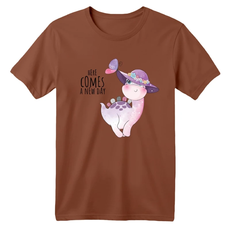 تی شرت آستین کوتاه بچگانه مدل زرافه کلاهدار