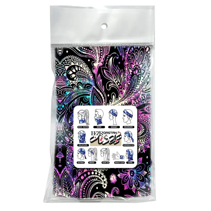 دستمال سر و گردن هزاردستان مدل DB43