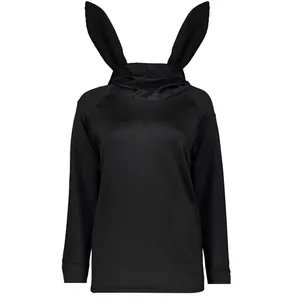 هودی زنانه مدل خرگوشی رنگ مشکی