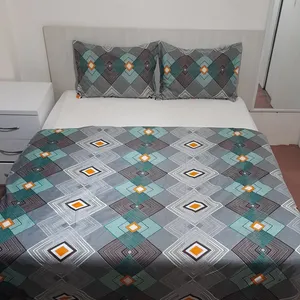 سرویس ملحفه مدل کشدوز طرح سفیر کد niki05.25  دو نفره سه تکه