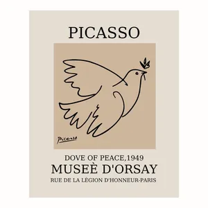 پوستر مدل پیکاسو- چاپ رترو کلاغ 