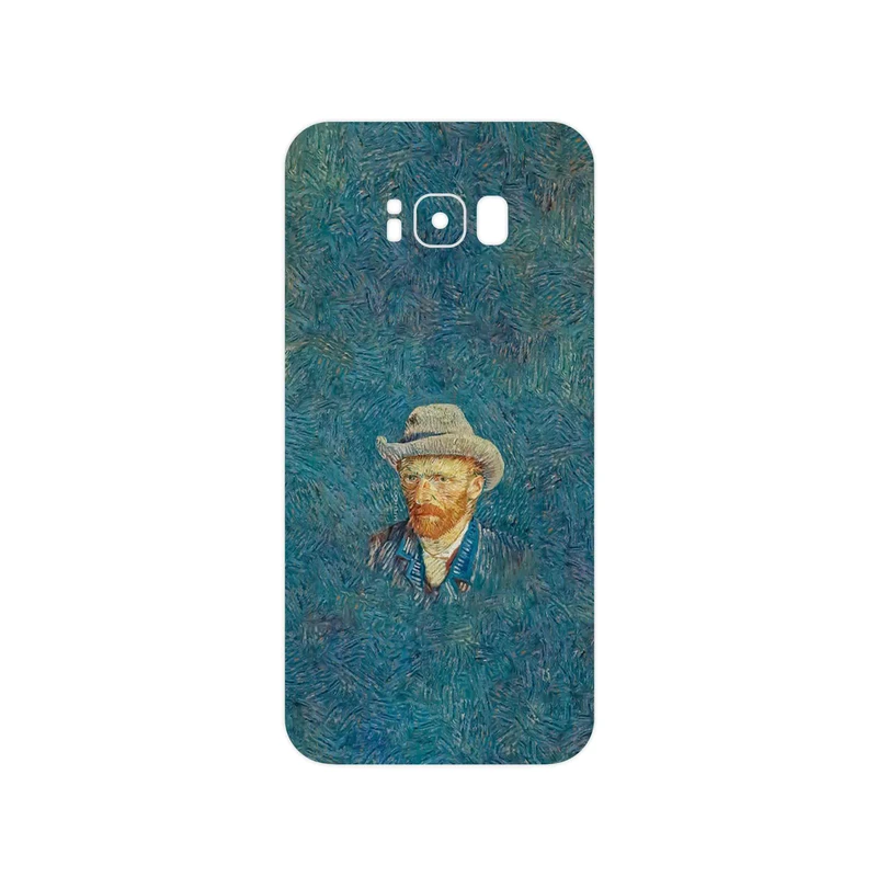 برچسب پوششی ماهوت مدل Self portrait with a gray felt hat مناسب برای گوشی موبایل سامسونگ Galaxy S8 Plus