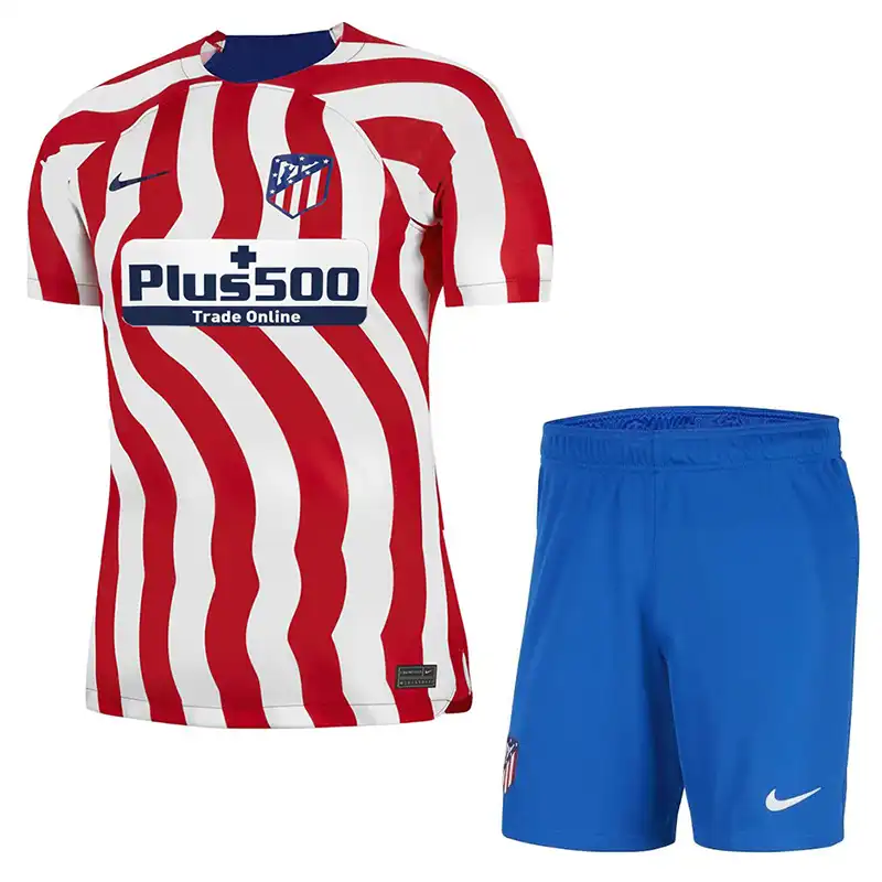 ست تی شرت و شلوارک ورزشی مردانه مدل اتلتیکو مادرید Home 2023