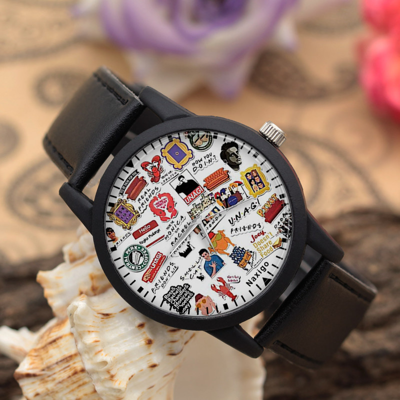 ساعت مچی عقربه ای ناکسیگو طرح Friends کد LF4196 ساعت مچی عقربه ای ناکسیگو طرح Friends کد LF4196