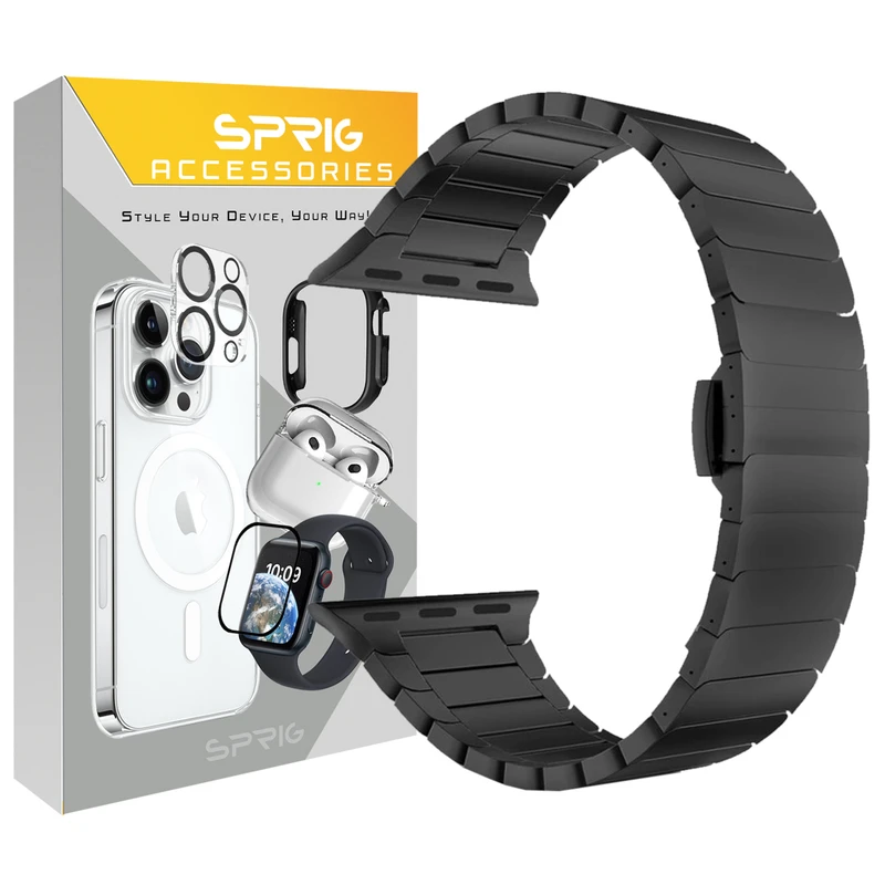 بند اسپریگ مدل Butterfly مناسب برای اپل واچ Series 8 45mm / Series 9 45mm