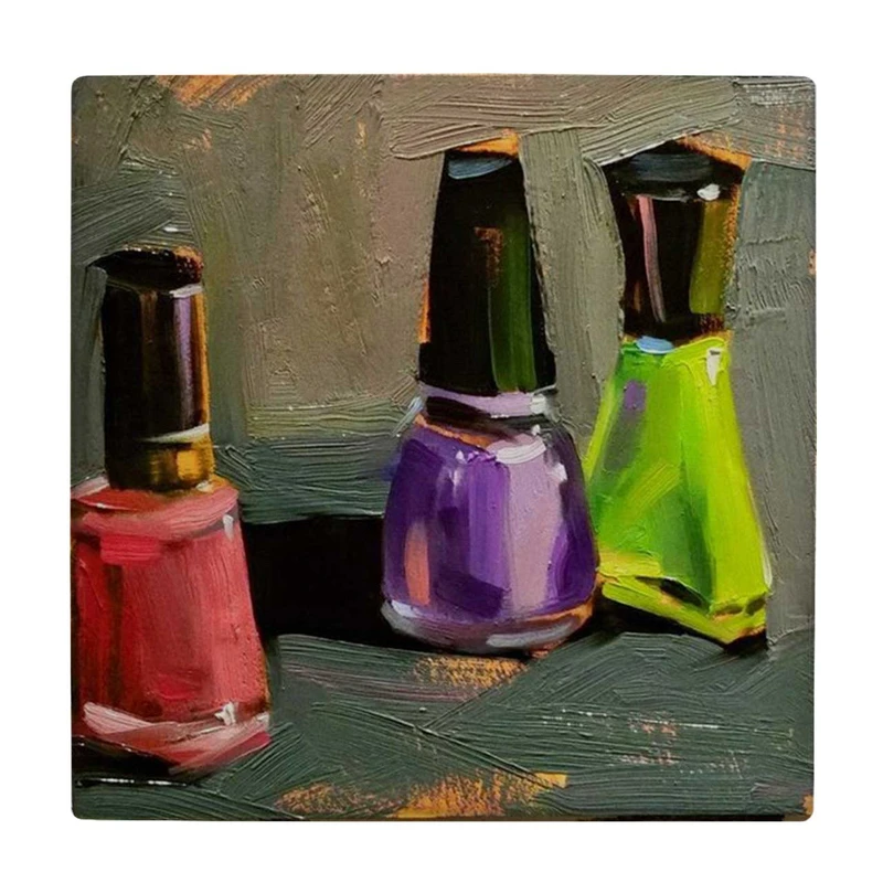 زیر لیوانی طرح رژلب و لاک کد    3853079_1860